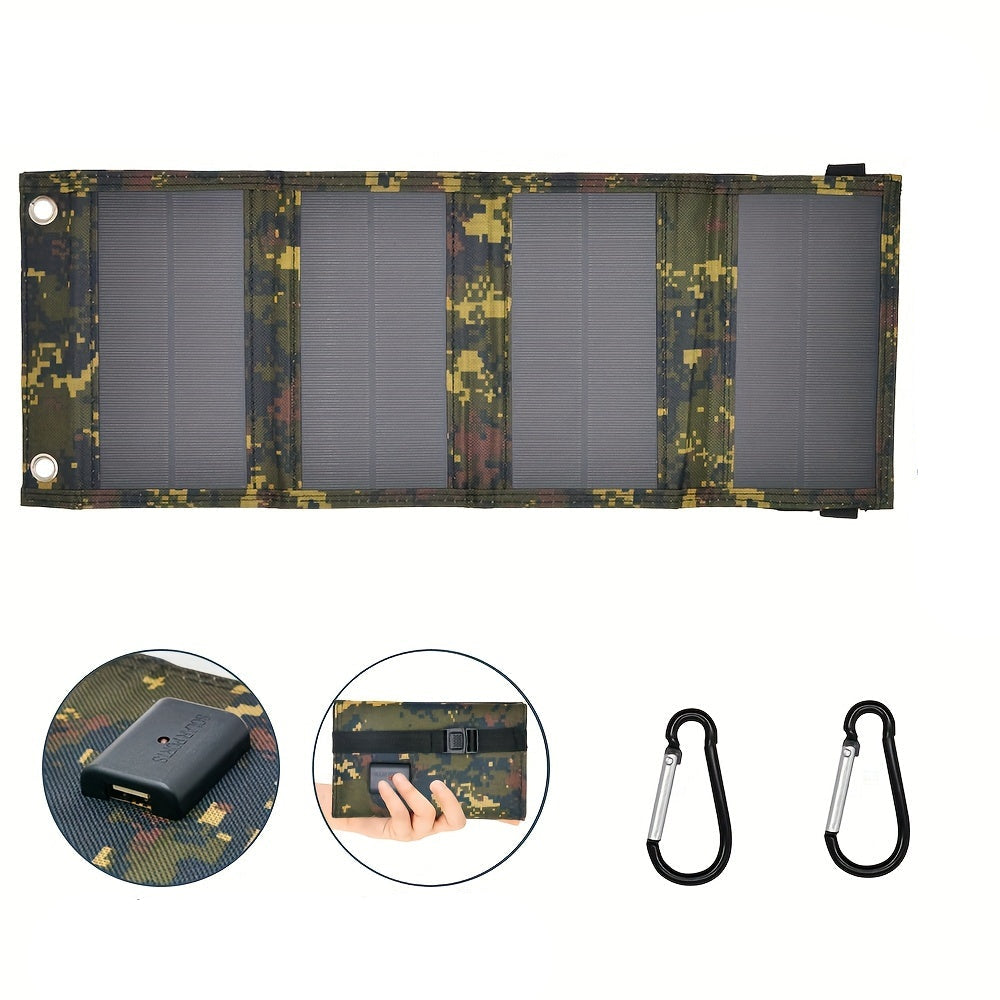 NNETM Portable Foldable Camouflage Solar Panel Charger