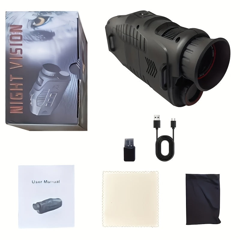10X Digital Zoom Infrared Monocular with LED Light