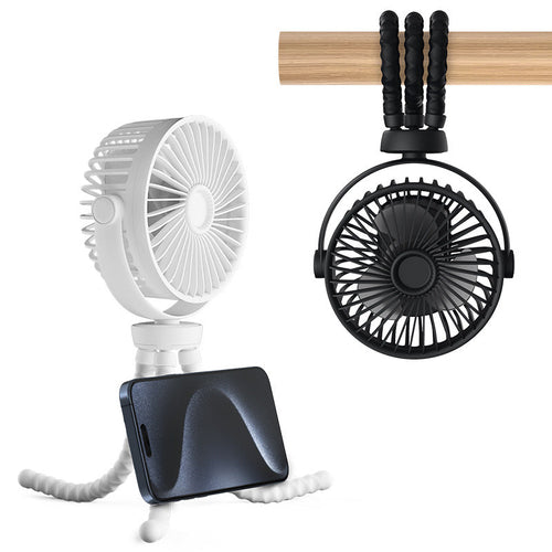 Customized Cross-Border Outdoor Octopus Fan USB Desktop Foldable